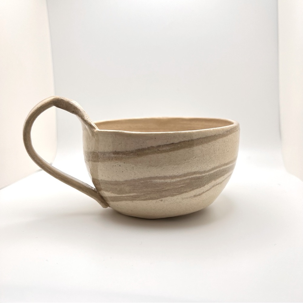 HANDMADE | minimalist neutral glazed studio pottery trinket dish